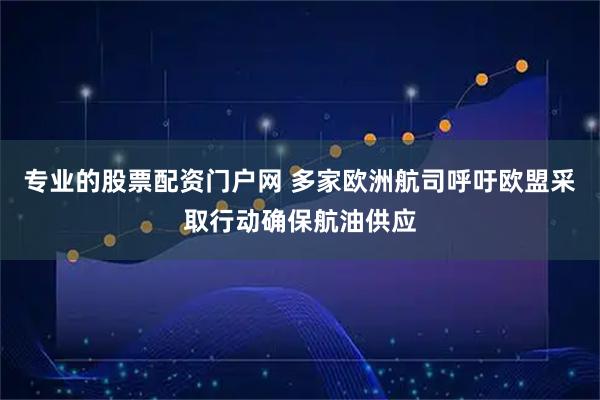 专业的股票配资门户网 多家欧洲航司呼吁欧盟采取行动确保航油供应